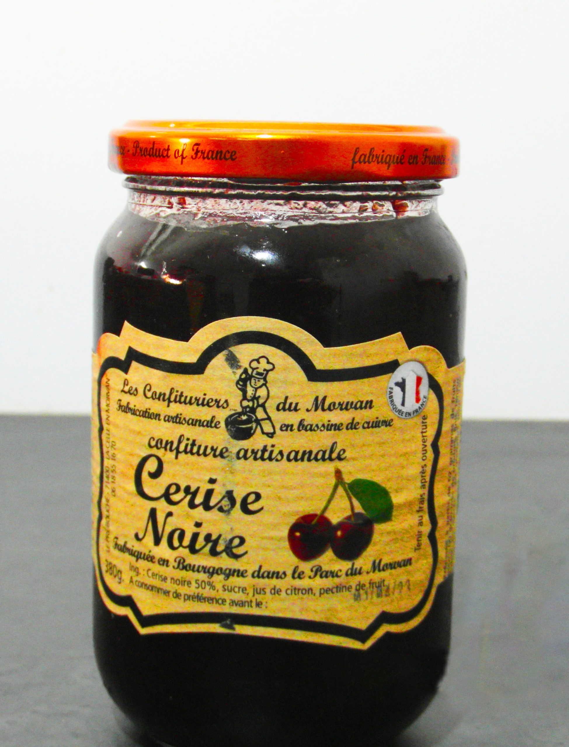 Confiture Cerise Noire Origine France Simond Fruits & Légumes