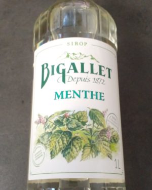 SIROP ARTISANAL MENTHE- Origine France -