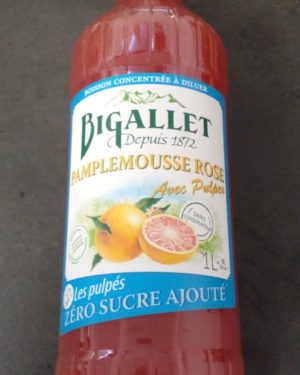 SIROP ARTISANAL PAMPLEMOUSSE ROSE- Origine France -