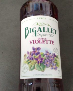 SIROP ARTISANAL VIOLETTE- Origine France -