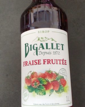 SIROP ARTISANAL FRAISE FRUITEE- Origine France -