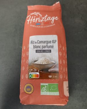 RIZ DE CAMARGUE IGP BIO BLANC PARFUME GRAINS LONGS- FRANCE-