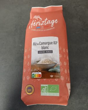RIZ DE CAMARGUE IGP BIO BLANC GRAINS RONDS- FRANCE-