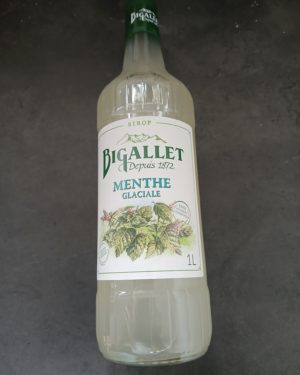 SIROP ARTISANAL MENTHE GLACIALE- Origine France -
